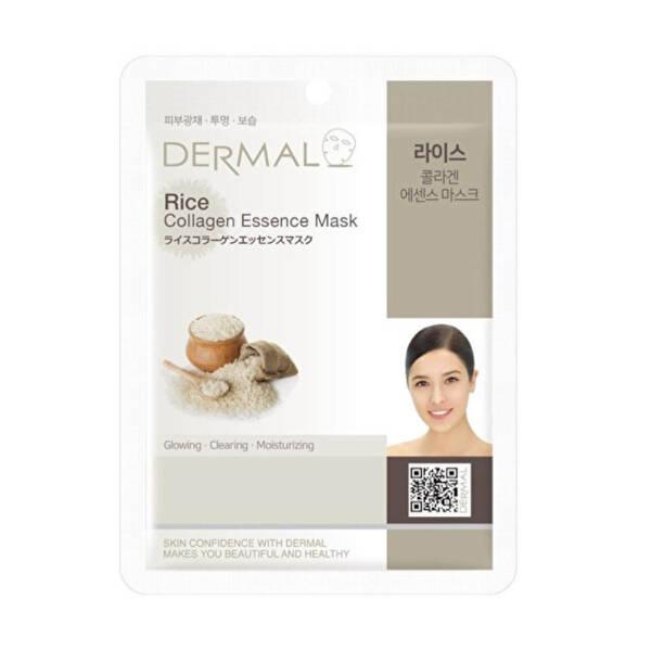 Dermal Collagen Essenzmaske Gesichtsmaske in Tuch Reis 23G