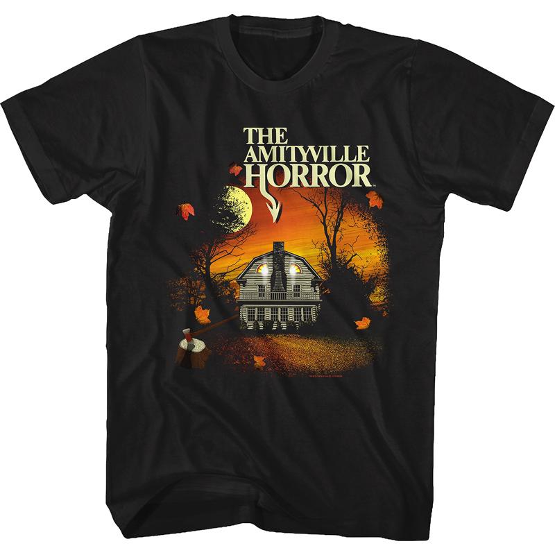 The Amityville Horror 2005 Mens Pig Head Movie Joint Vintage Ins Mens and Womens TShirts Comfortable and Breathable S