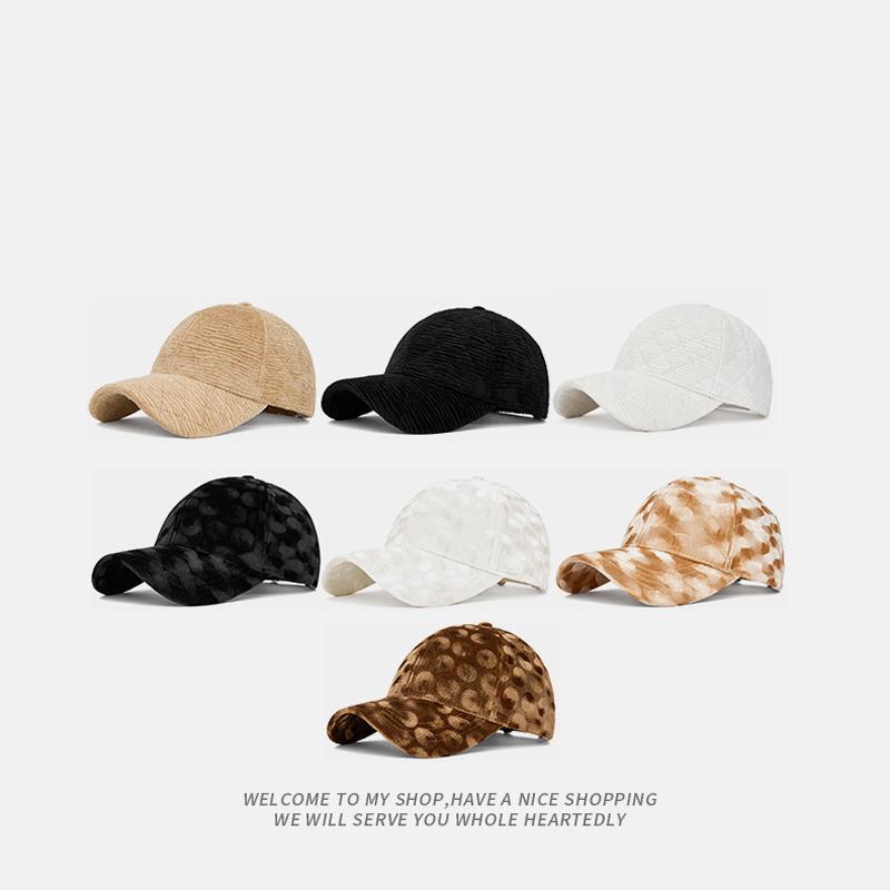Autumn Winter Baseball Cap Women's Corduroy Cotton Warm Cap Sun Hat