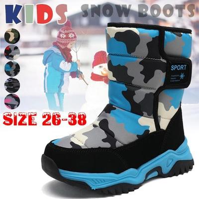 Size 26-38 Winter Warm Baby Boots Waterproof Shoes Comfortable Girls Boys Non Slip Boots