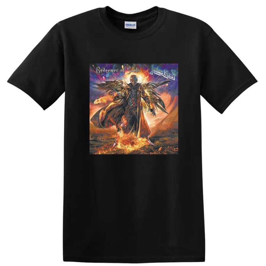Redemption of Souls Graphic T Shirt Angel Flames Metal Art Tee