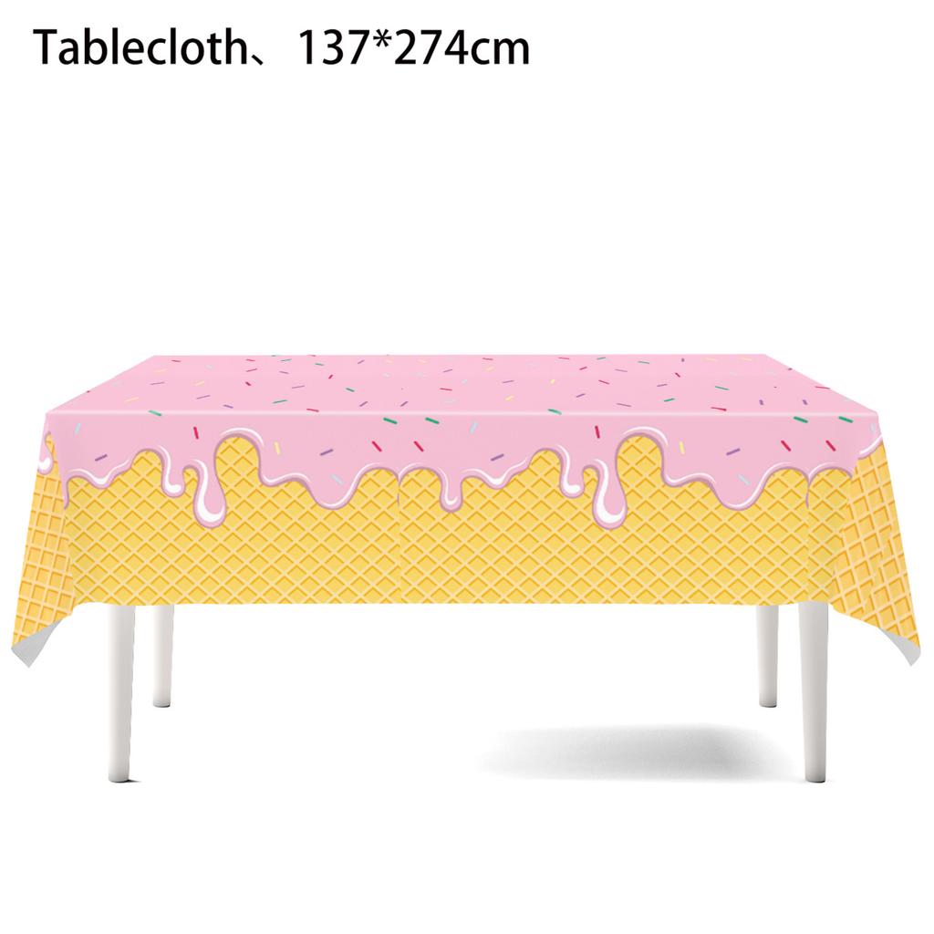 Ice Cream Theme Birthday Party Decorations - Themed Party Supplies for Kids Birthday, Fun Ice Cream and Sundae Decor