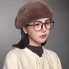 Retro Beret Hat Autumn Winter Women British Hepburn Stylish Artist Painter Hats Thick Warm Woolen Pumpkin Beanies Cap