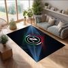 Tappeto Morbido Antiscivolo per Interni con Motivo Calcio Napoli FC Tappetino Decorativo Sportivo per Camera da Letto