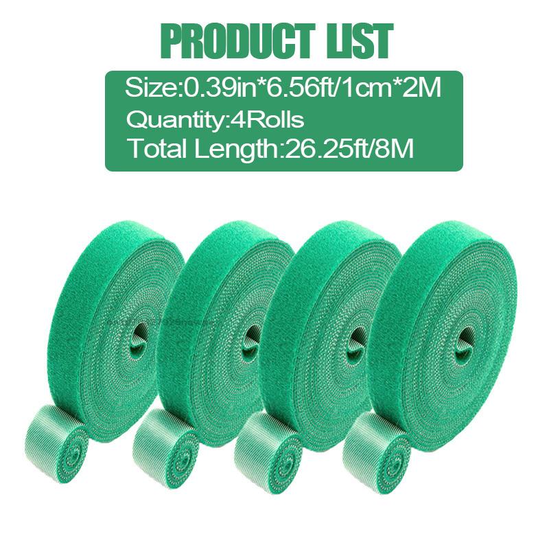 Gartenband Nylon Kabelbinder für Pflanzen Blumen Wachsen Klettern Wiederverwendbare Pflanzenstütze Klettverschluss Gartenzubehör