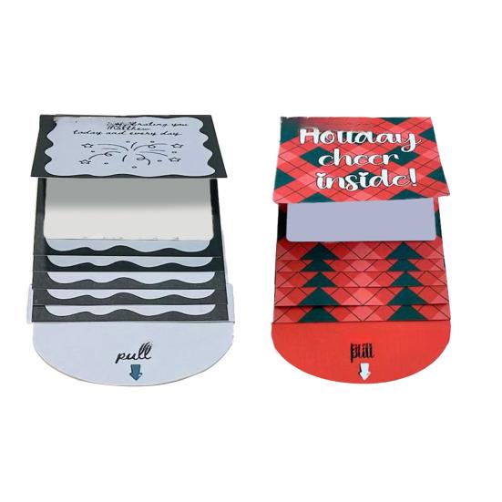 Christmas Gift Card Holder Book Handmade Waterfall Holiday Gift Card Sleeve Booklet DIY Christmas Gifts Cards with Envelopes Gift for Family