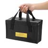 Explosionproof Lipo Battery Safe Bag Large Space Charging Batteries Storage Bags(Black)