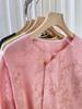 2024 Spring Women's Retro Chinese Style Agate Button Slanted Lapel Top