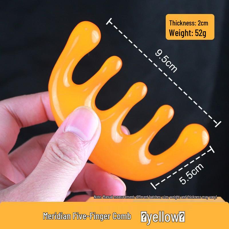 Octopus Resin Massage Comb - Eight-Clawed Head Therapy & Meridian Dredging Tool