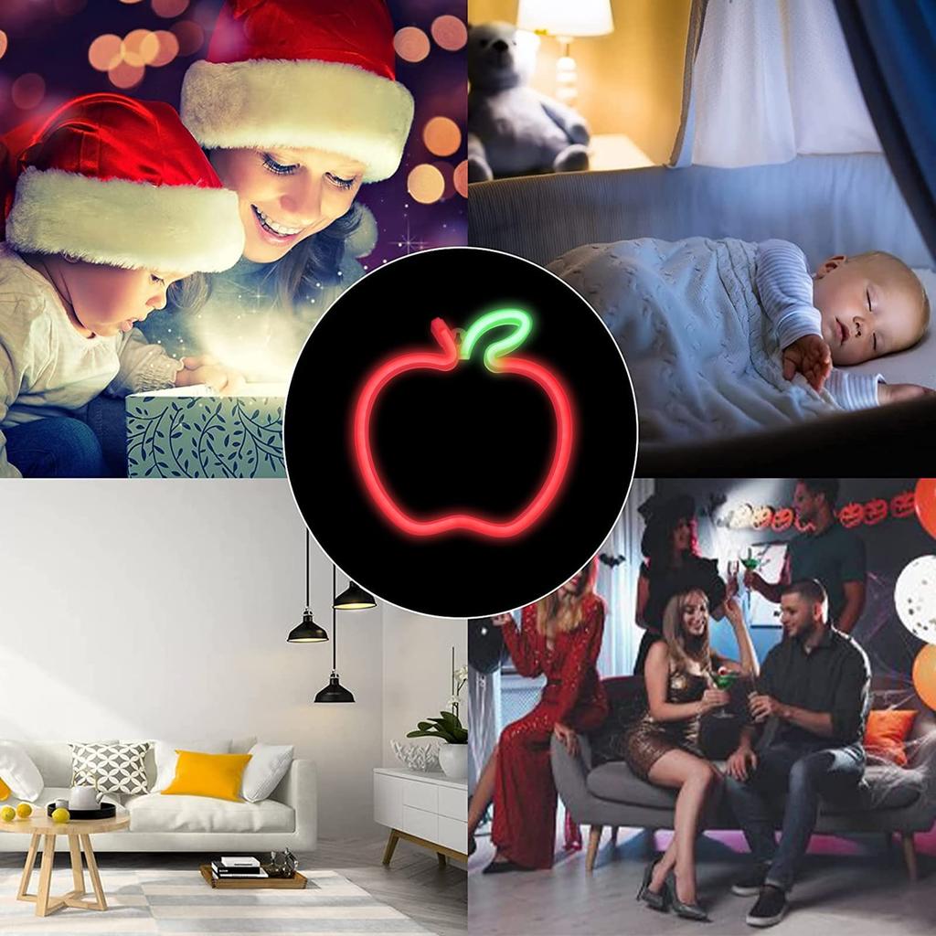 ENUOLI Apple Neon Sign USB or Battery Powered Direct from Japan