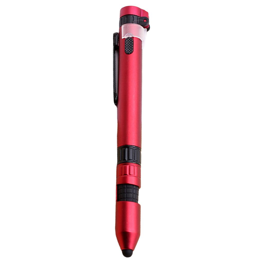 1 Ballpoint In Multifunctional 5 Pen Multitool Pen With Compasses Led Light Touchscreen Pen Screwdriver And Phone Holder