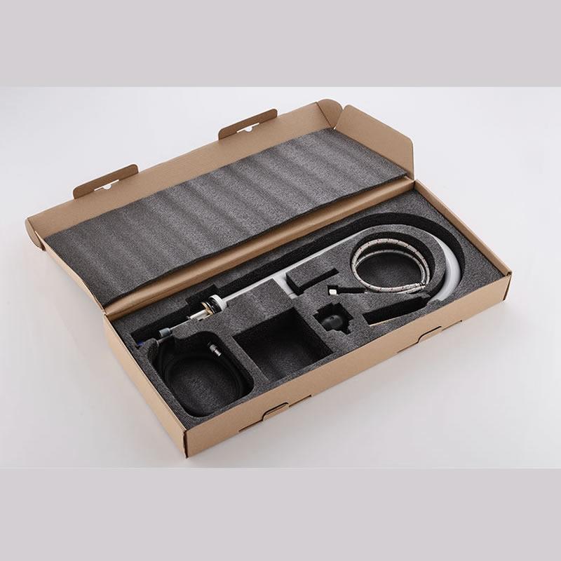 Baterie pentru chiuveta de bucatarie rabatabil cu cap de pulverizare Baterie din cupru Extragere, robinet de bucatarie