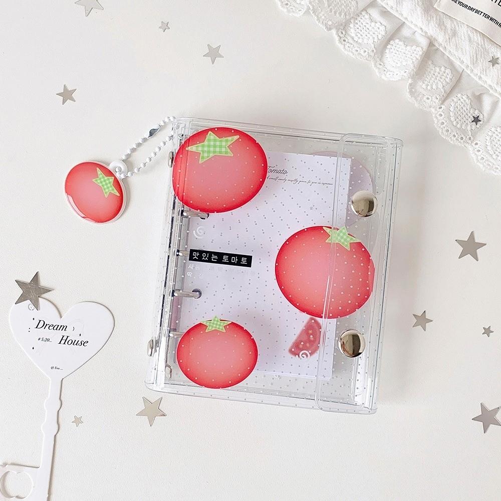 Clear Binder Journal 3-Ring Loose Leaf Notebook Cute Loose Leaf Planner Stationery Gift