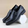 Men's Formal Leather Shoes British Style Oxford Loafers Round Toe Breathable N-Slip Business Dress Wedding Office Casual Shos
