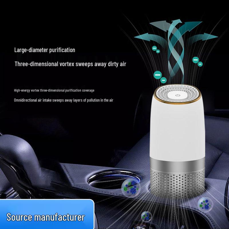 

Compact 2024 Portable Car Air Purifier for In-Car Use сірий колір
