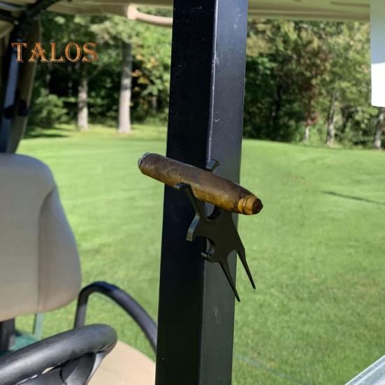 Suporte Magnético para Cigarro de Golfe Smoke Porta Copo de Cerveja e Ferramenta para Reparar Divots 3 em 1 Acessório de Golfe Multifuncional Presentes para Homem