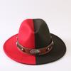 Popular European and American Classic Double-color Wide-brimmed Top Hat Men's and Women's Fashion OL Style Cowboy Hat Jazz Hat