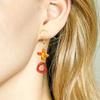 Multipurpose Cherrys Shaped Earring Mould Flexible Sturdy Silicone Accessory for Easy Release and Diverses Sizes
