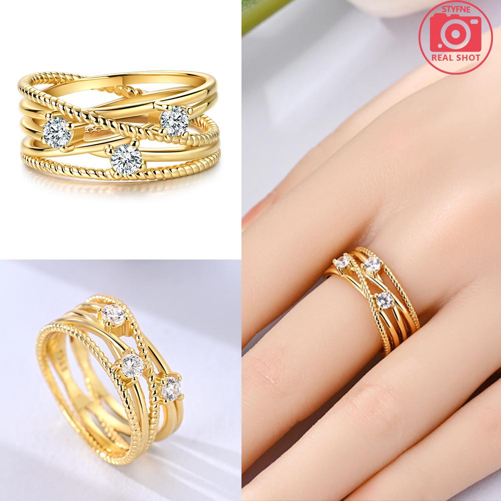 Brand New Authentic Original Copper Metal Red Love Heart Pink Crown Zircon Ring Bow Women's High Quality Fine Jewelry Anniversary Gold Plating Rings