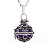 Hot-selling Aromatherapy Ancient Silver Style Cage Type Hollow Necklace Essential Oil Diffuser Perfume Box Ancient Hanfu Accessories