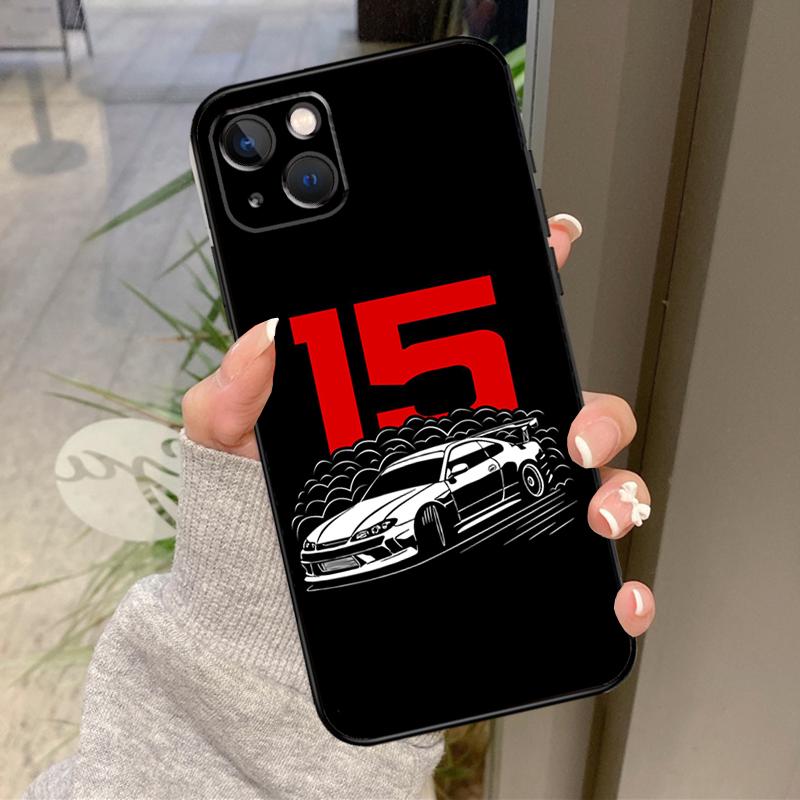 Japan JDM Sports Cars Male Men Case For iPhone 17 Pro Max 16 15 13 12 11 14 Pro Max Plus 13 12 Mini 16e 17 Air Back Cover