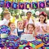 142pcs 9th Video Game Birthday Decorations for Boys 9th Gaming Birthday Party Supplies Tableware 9th Video Game On Plates Napkins Banner Tablecloth