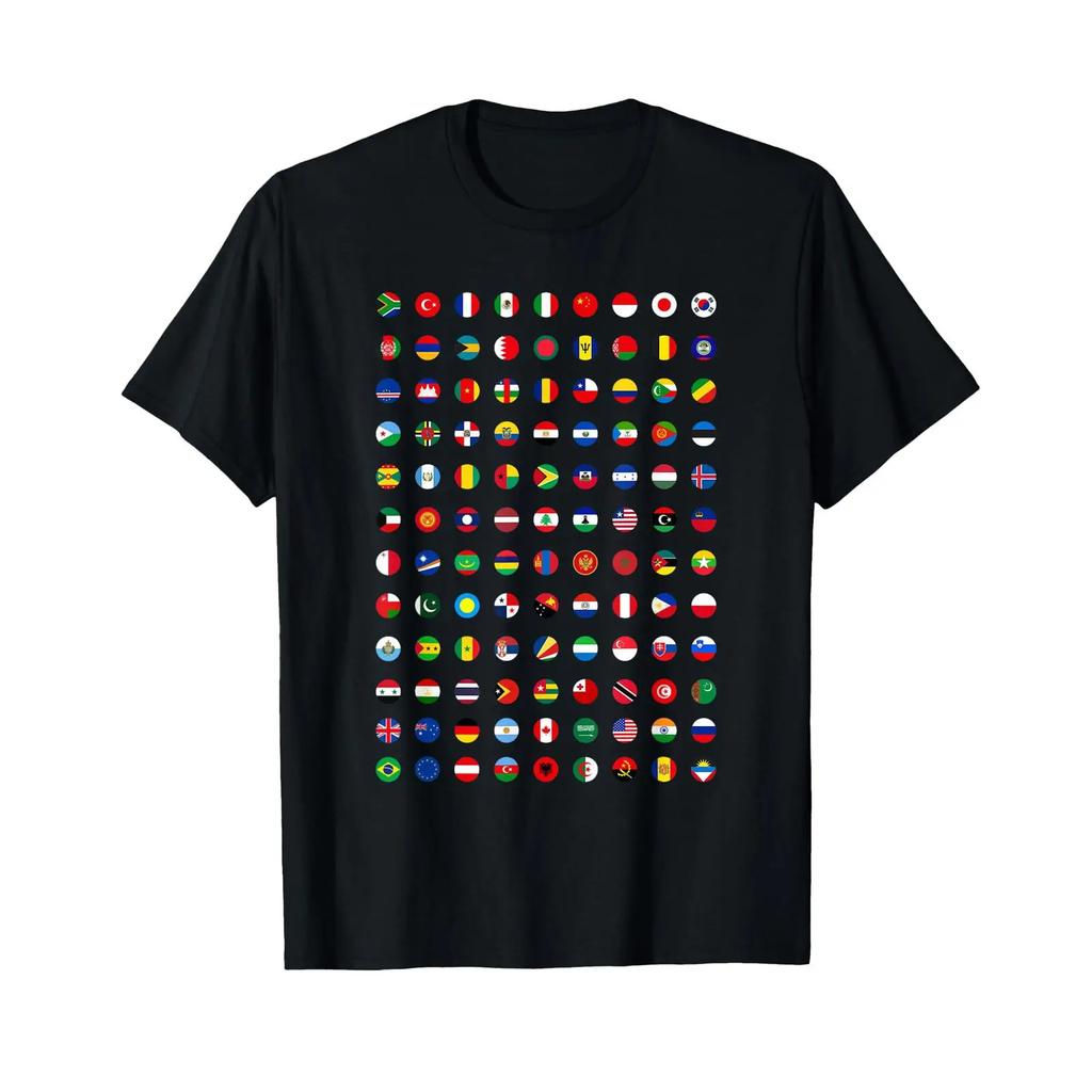Flag International T Shirt With Gerunisex Text Quot Alle LNder Flaggen Der Welt 287 Vintage Graphic Comfortable