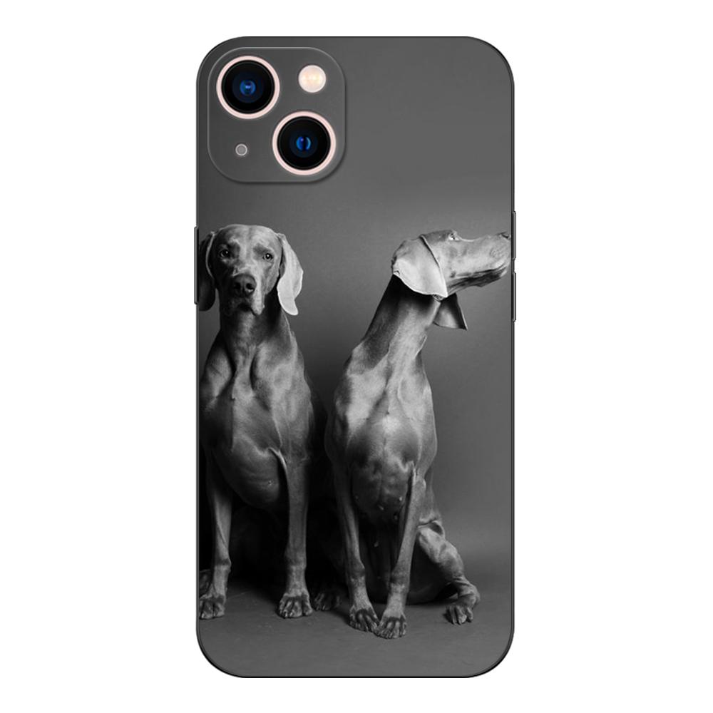 Black Tpu Case For Vivo Y1S U10 S1 2019 PRO Z3i Z1 Z1i Z1X X50 Lite X60 X70 X21S 4G 5G 2020 weimaraner
