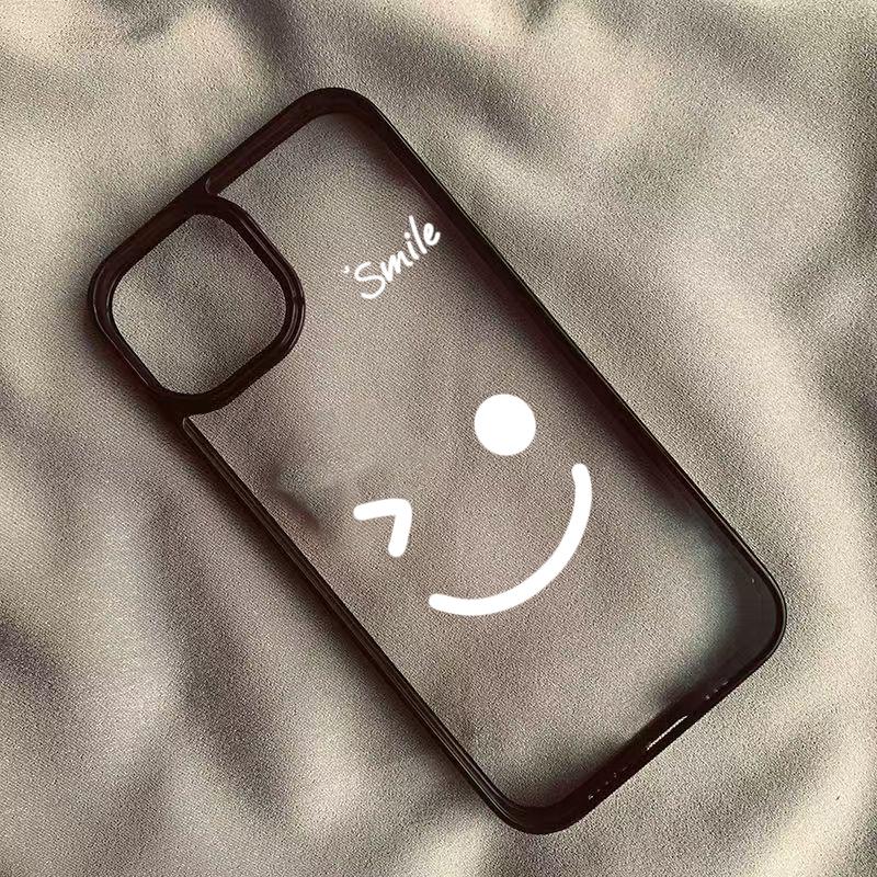 Cute Smile Flower Clear Phone Case for Samsung Galaxy S25 S24 Ultra A56 A55 A54 A06 A16 A35 A34 A15 5G S23 S22 FE Silicone Cover