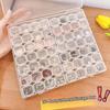 Clear Jewelry Storage Box with Lid, Compartment Case for Rings Earrings and Pendants, Vanity Display and Dresser Use