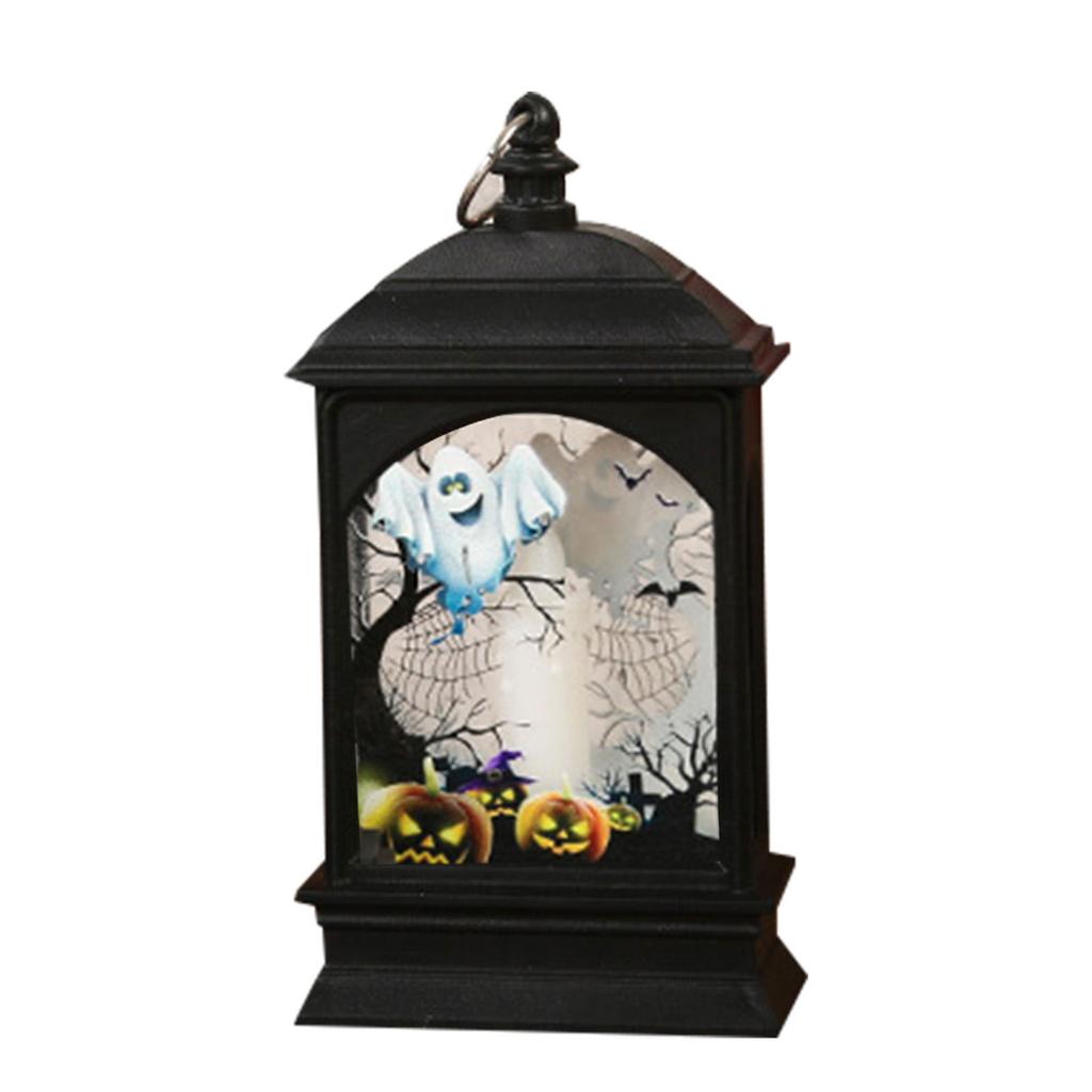 Mini LED Lantern for Halloween Decoration Hanging Home Decor Battery Powered