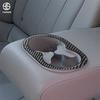 Carbon Fiber Center Rear Water Cup Holder Panel Sticker for Chrysler 300 300C 2005 2006 2007 Car Interior Decorative Accessories