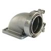 Steel Cast For T3 T4 Turbo 2.5" Vband Elbow Adapter With 90 Degree Angle Clamps Included