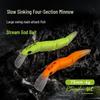 King Lure Meike's Four-Section Slow Sinking Minnow: Highly Effective Large Wobble Trout Attracting Fishing Lure.