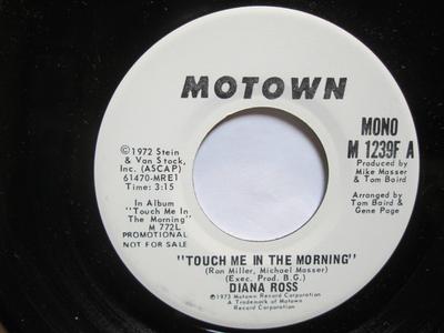 7-Zoll Schallplatte DIANA ROSS - Touch Me In The Morning M1239FPROMO Motown 1973 US Soul/Funk Gebraucht