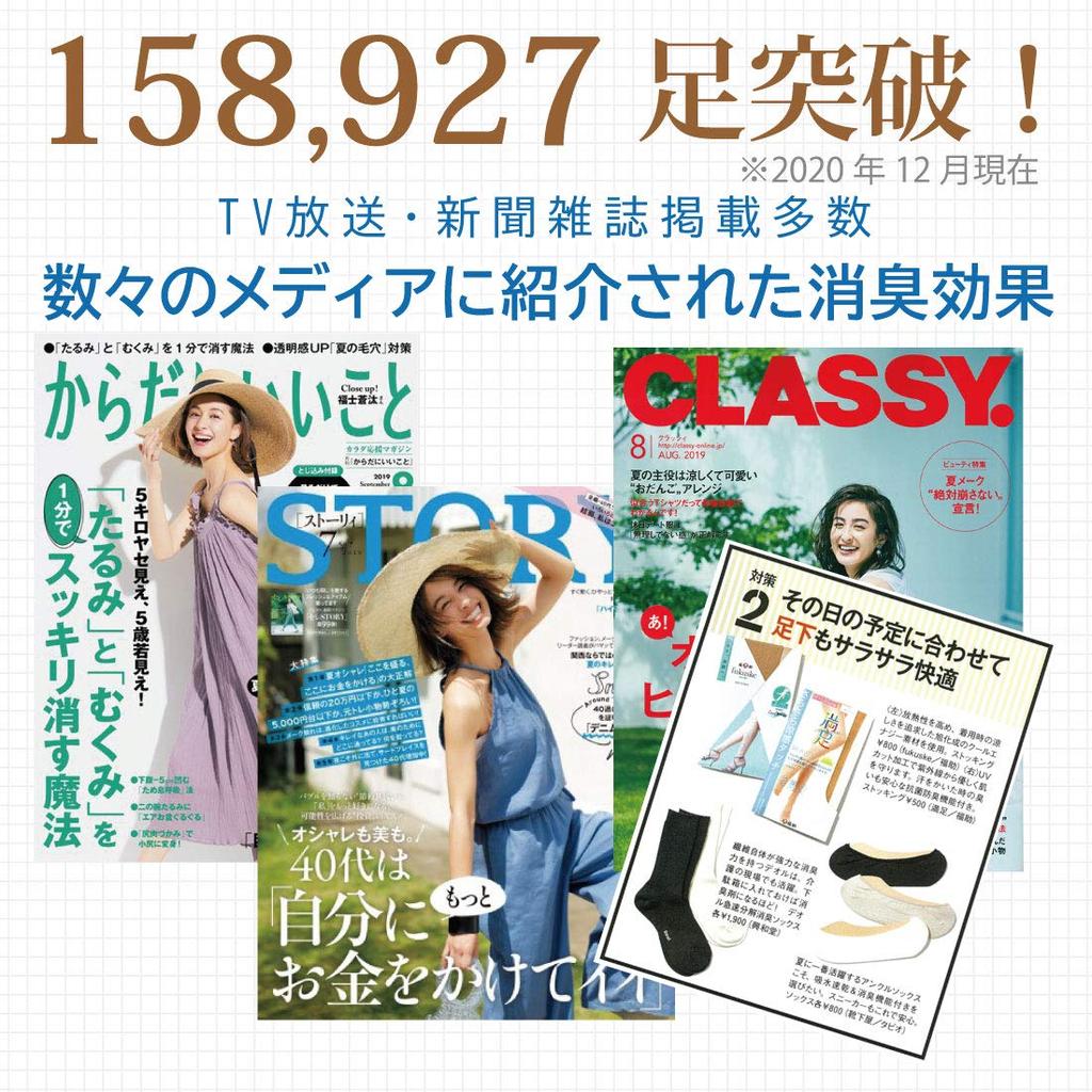 Deol Deodorizing Socks Booklet Made in Japan Set of 3 Men's Five-Toe Socks, (Men's Five-Toe Socks), Odor-Free Socks, Included, (Sizes