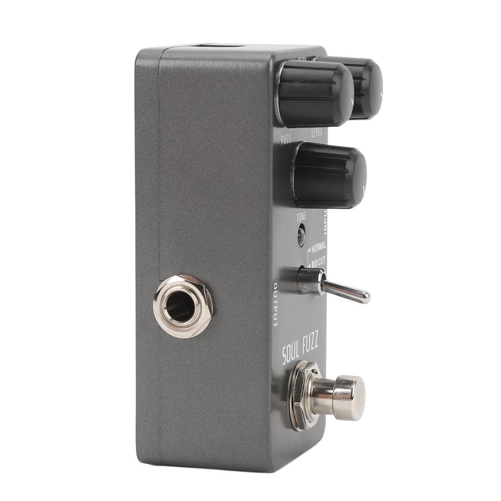 Electric Guitar Fuzz Pedal with Adjustable Volume Tone Gain Control Knob Compact Effect Pedal Non Slip Rubber Pad DC9V