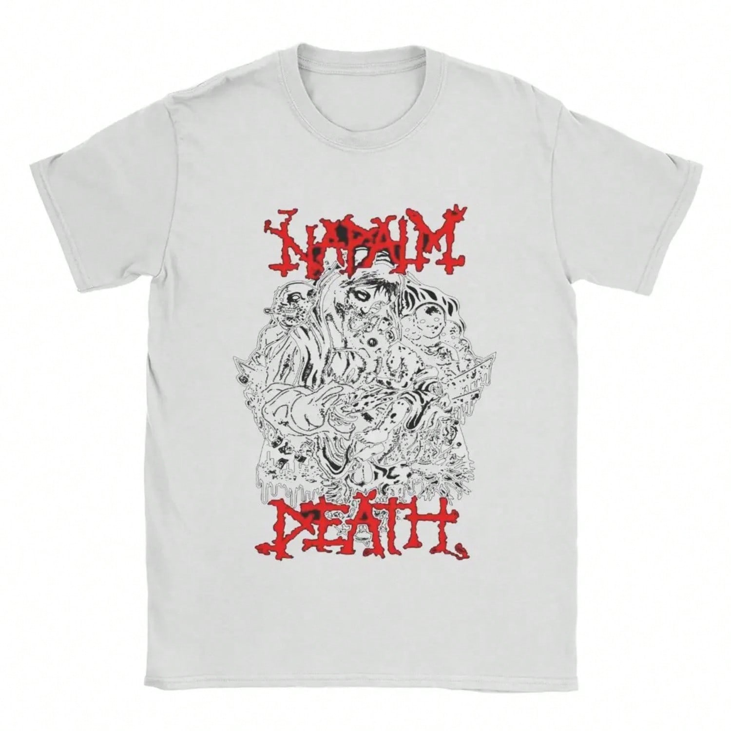 unisex s T-Shirt Napalm Death Novelty Pure Cotton Tee Shirt Short Sleeve T Shirt Crewneck Clothing Plus Size S разноцветный