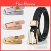 Leather Fashion Womens Retro Thin Belt With Pin Buckle And Pattern Decoration Versatile Summer Accessory