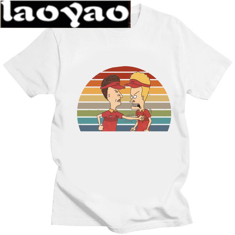 Beavis and Butthead BB Newest TShirt for Unisex Around The Christmas Tree Round Collar Basic Distinctive Birthday Gift Tops