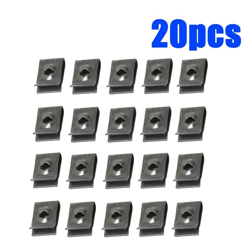 Car Screws U Clip Self Tapping Screw Base Universal Bumper Fender Trim Plate Rustproofing Fasteners Automotive Accessories