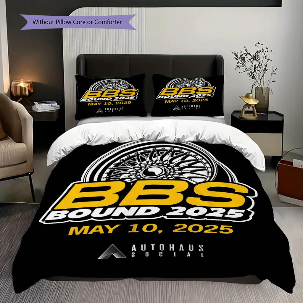 Bbs Years Innovation Bedding (1 * Duvet Cover + 2 * Pillowcase, Without Core) 2D Flat Christmas Birthday Gift Bedding Set Soft and Comfortable