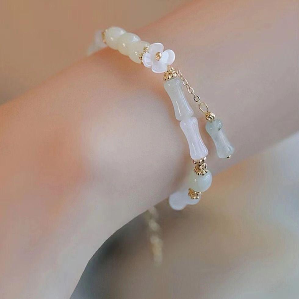 New Chinese Icing On the Cake Bracelet, Women's National Style Bamboo Bracelet, Give Retro Niche Bracelet Gentle Gift