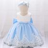 Infant Girls' First Birthday Lace Princess Dress with Bow
