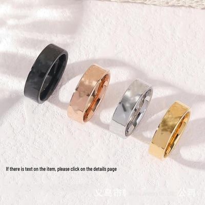 "Anello da donna premium in acciaio al titanio che non sbiadisce - Lusso, design di alta gamma per coppie"