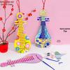 DIY Kindergarten Pipa Guitar Craft Kit: Children's Musical Instrument Art and Hanging Decoration