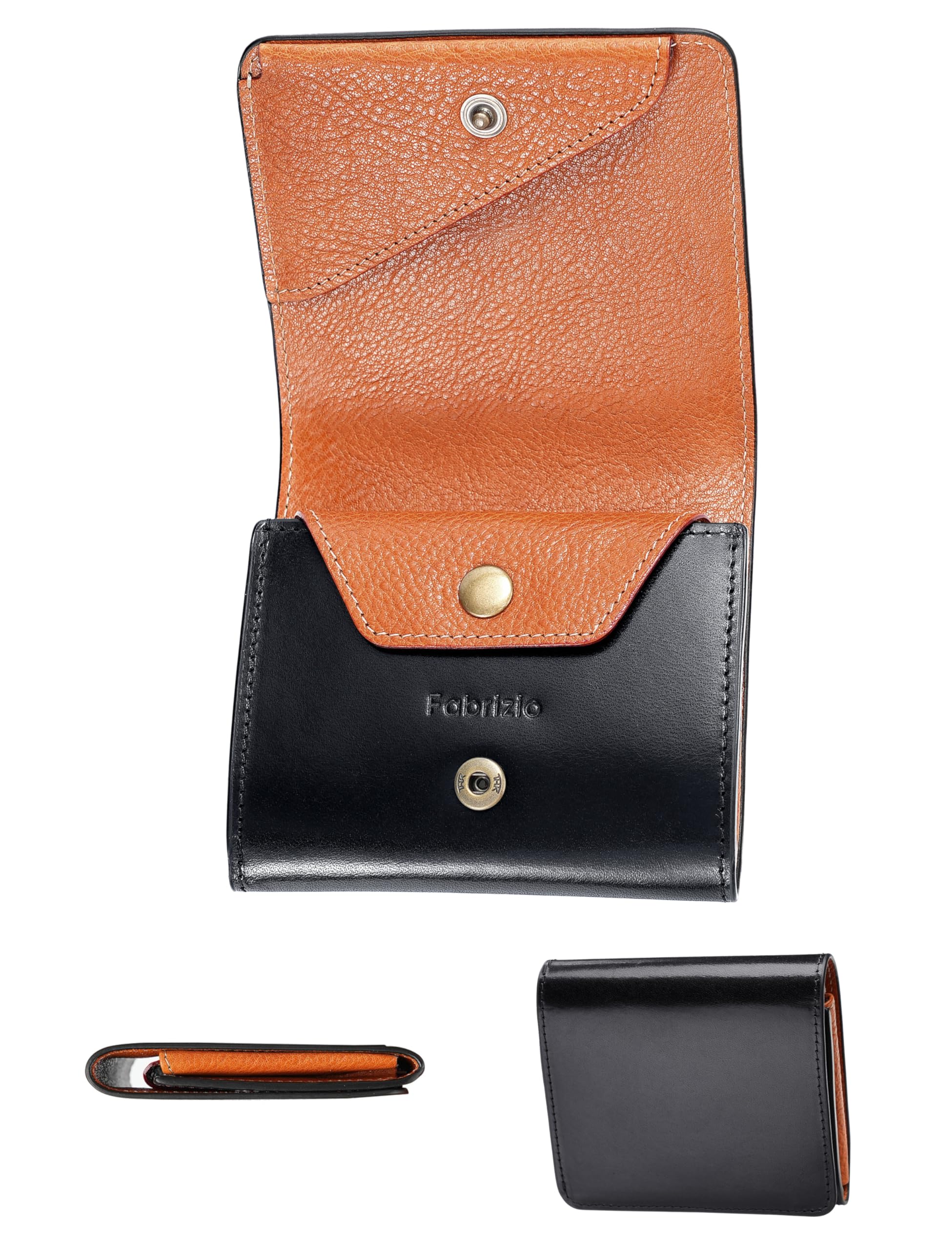 

Бумажник Fabrizio для мужчин и мини-бумажник для монет, легко изготовленный из натуральной итальянской кожи лучшими мастерами по коже, бифолд, кошелек, маленький,