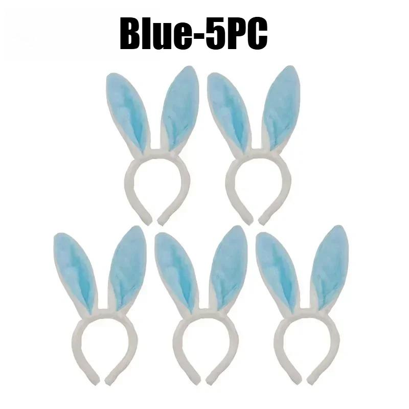 Cute Easter Bunny Ears Headband Women Fluffy Plush Hair Band Girl Rabbit Ear Headpiece Cosplay Costume Accessory For Party Gifts