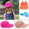 Summer Large Brim Men's and Women's Baby Sun Hat Outdoor Beach Sun Protection Breathable Hollow Top Cap
