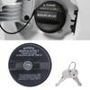 Black Locking Fuel Cap with 2 Keys, 12495845 Fuel Tank Cover with Seal Edge for Daily Driving, Routine Vehicle Use, and Regular Road Care Needs